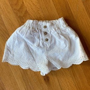 Zara shorts with embroidery